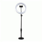Gator 10-Inch LED Desktop Ring Light Stand with Phone Holder and Compact Weighted Base