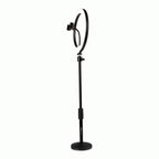 Gator 10-Inch LED Desktop Ring Light Stand with Phone Holder and Compact Weighted Base