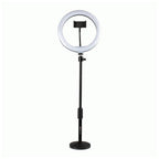 Gator 10-Inch LED Desktop Ring Light Stand with Phone Holder and Compact Weighted Base