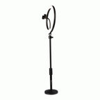 Gator 10-Inch LED Desktop Ring Light Stand with Phone Holder and Compact Weighted Base
