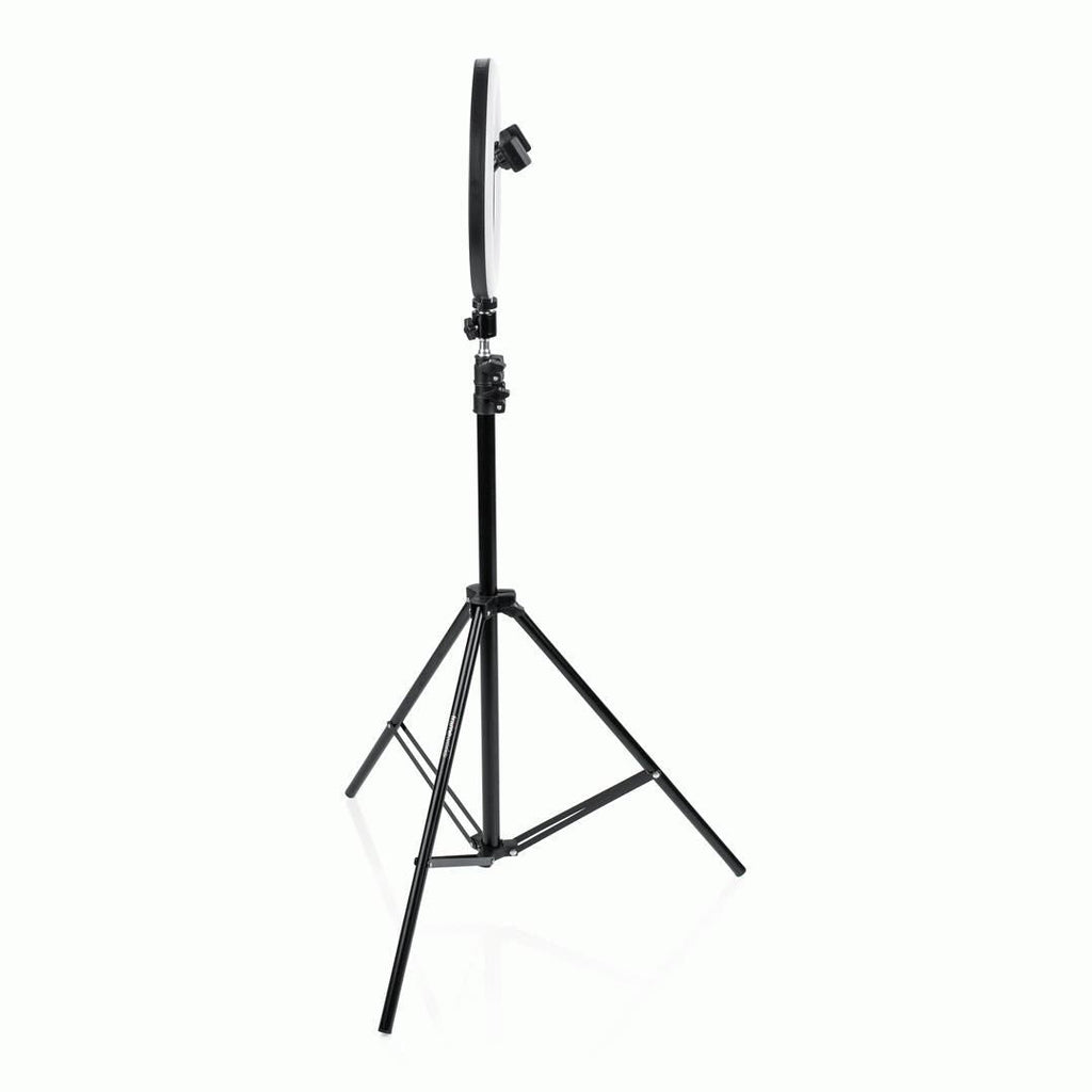 Gator 10-Inch LED Ring Light Stand with Phone Holder and Tripod Base