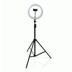 Gator 10-Inch LED Ring Light Stand with Phone Holder and Tripod Base