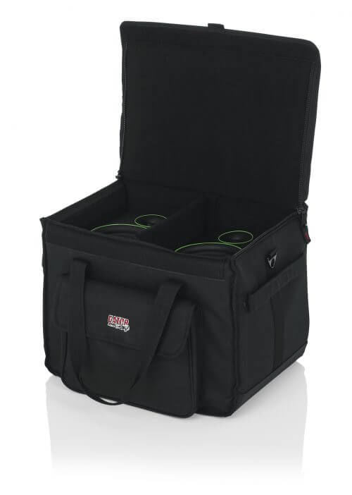 Gator Lightweight Tote Bag Designed to Fit Powered Studio Monitors Pair (5in)