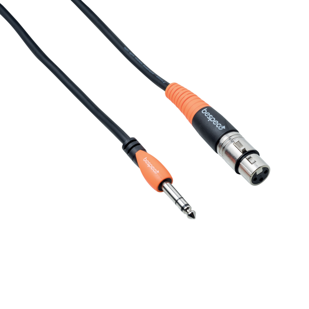 Bespeco SLSF450 TRS Jack - XLRF Mic Lead - 4.5m