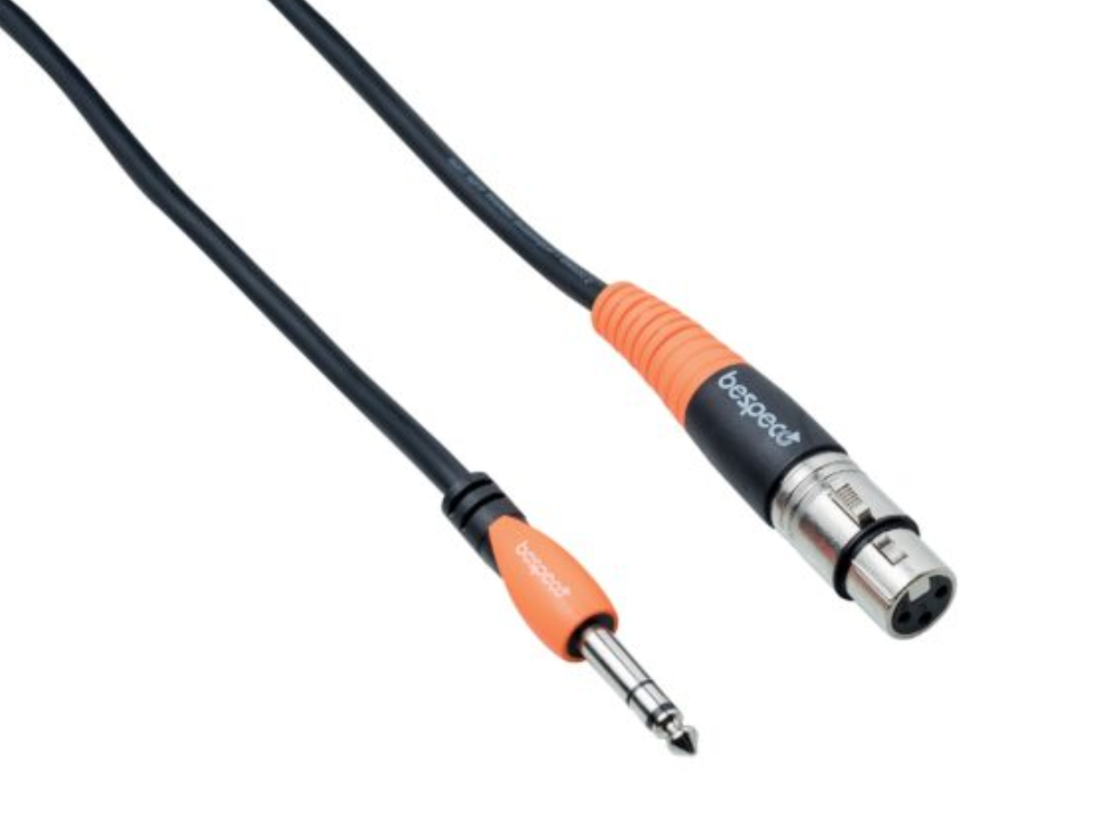 Bespeco SLSF600 TRS Jack - XLRF Mic Lead - 6m