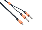 Bespeco SLYMSJ180 TRS 3.5mm Jack - 2 TS Jack - 1.8m