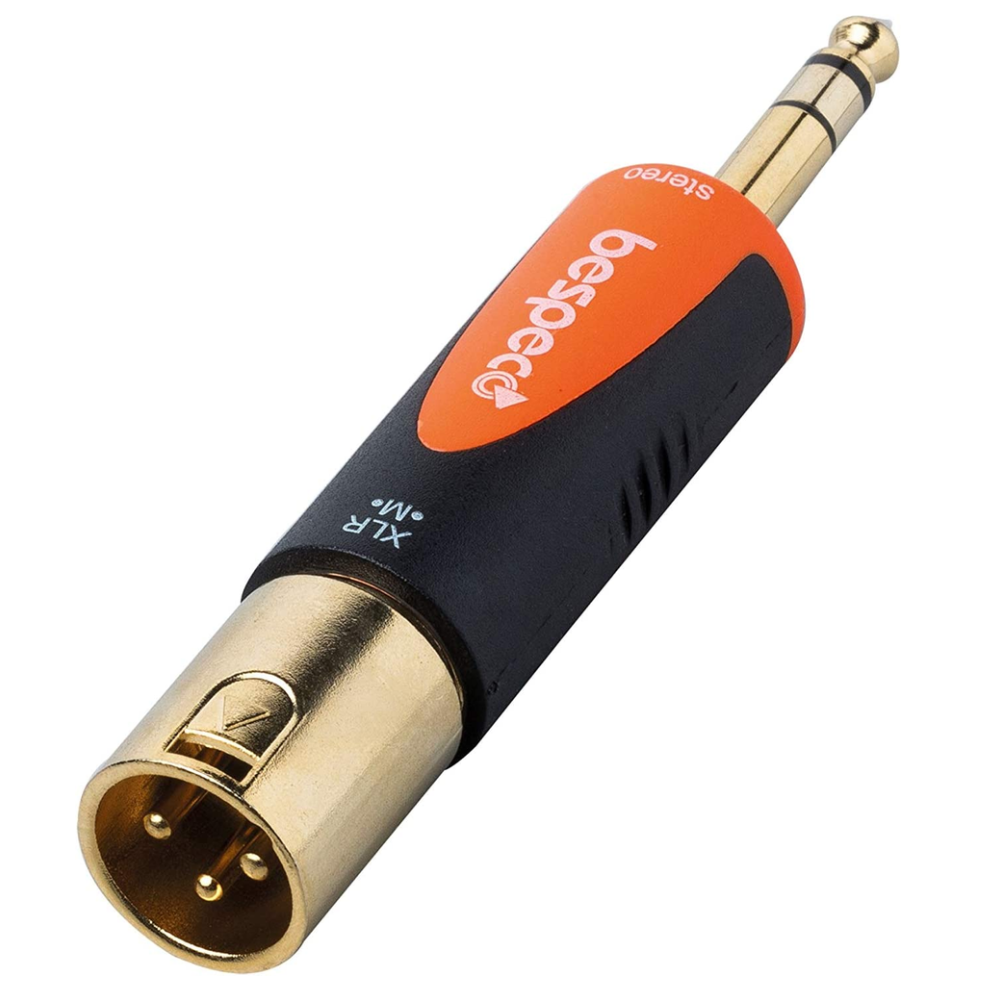 Bespeco SLAD515 XLR Male - 6.3mm TRS Jack Adaptor