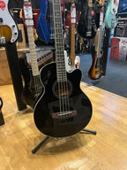 Ibanez AEB8E BK Acoustic Bass Guitar in Black - B-STOCK