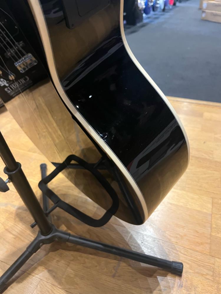 Ibanez AEB8E BK Acoustic Bass Guitar in Black - B-STOCK