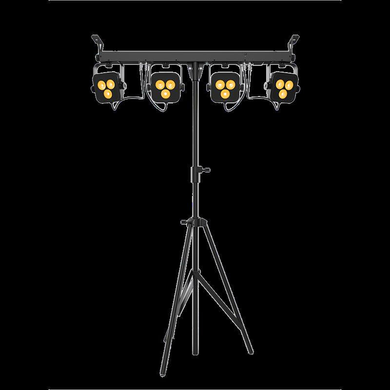 Chauvet 4 Bar Quad BT 12 x 4W RGBA (4-in-1) LED Par Bar, with Stand Foot Control and BT