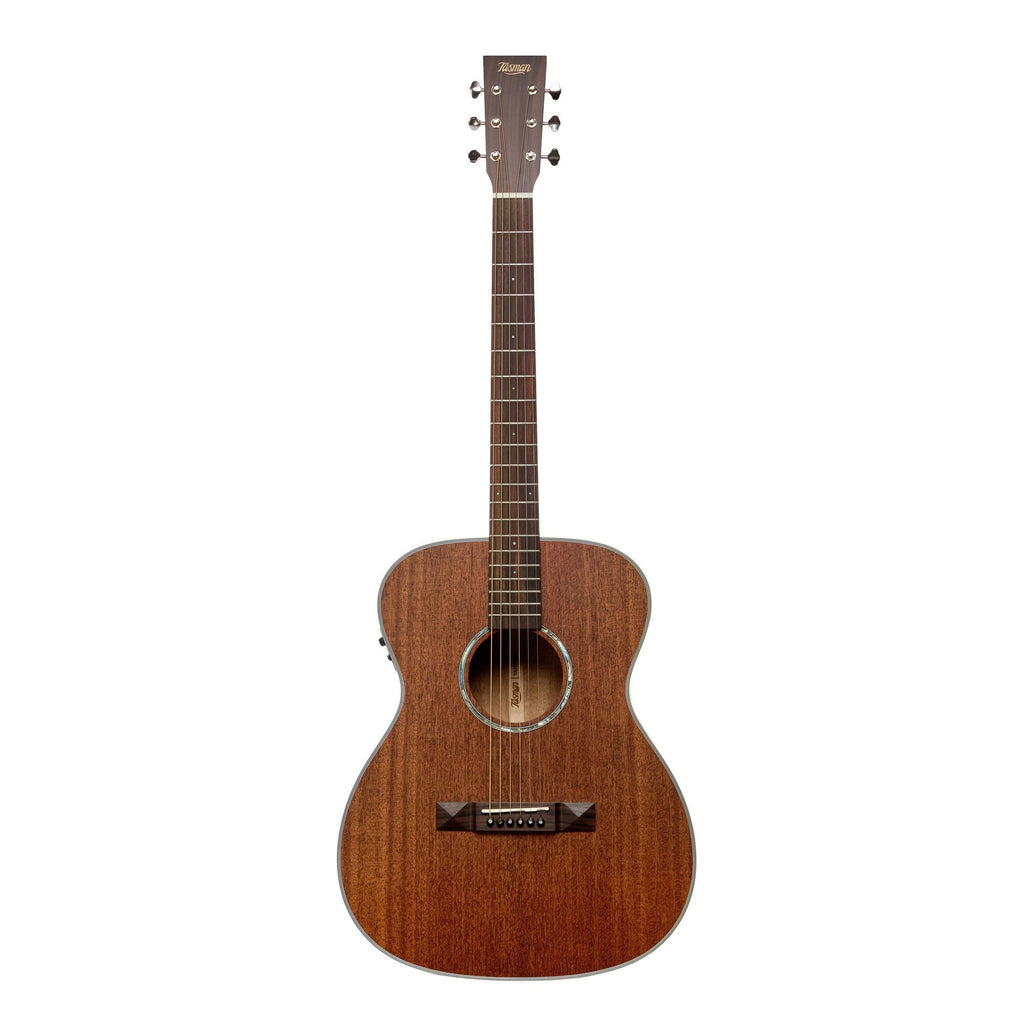 Tasman TA150O-E OM Acoustic Electric Guitar with Case