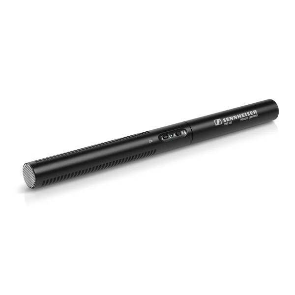 Sennheiser MKE600 wired shotgun condenser microphone for professional video and audio recording.