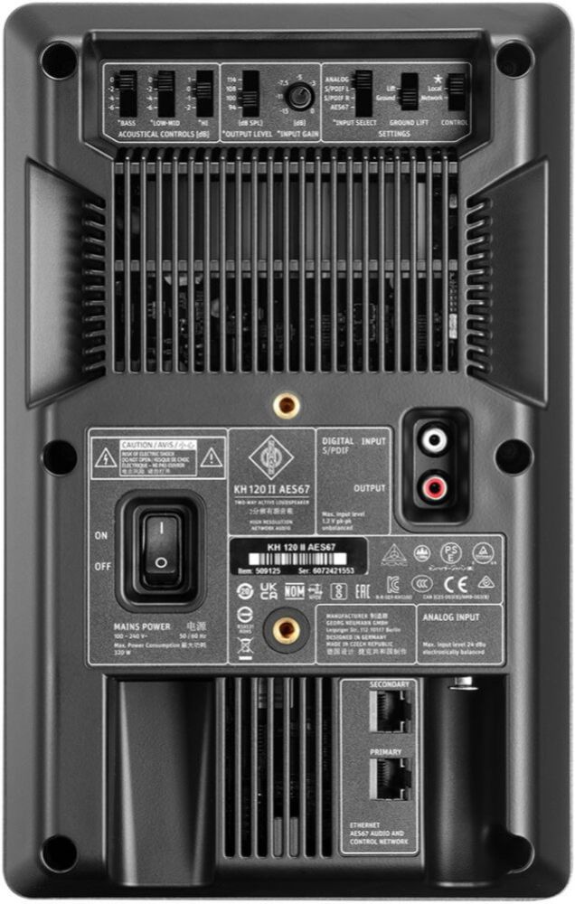 Neumann KH120-II 5.25 inch Studio Monitor Speaker with DSP AES67 - Single