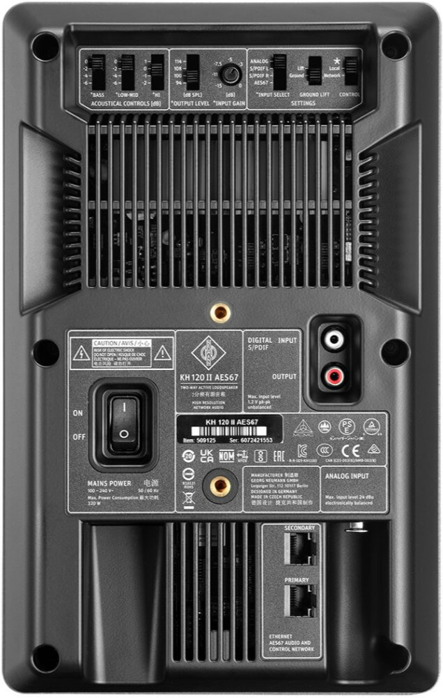 Neumann KH120-II 5.25 inch Studio Monitor Speaker with DSP AES67 - Single