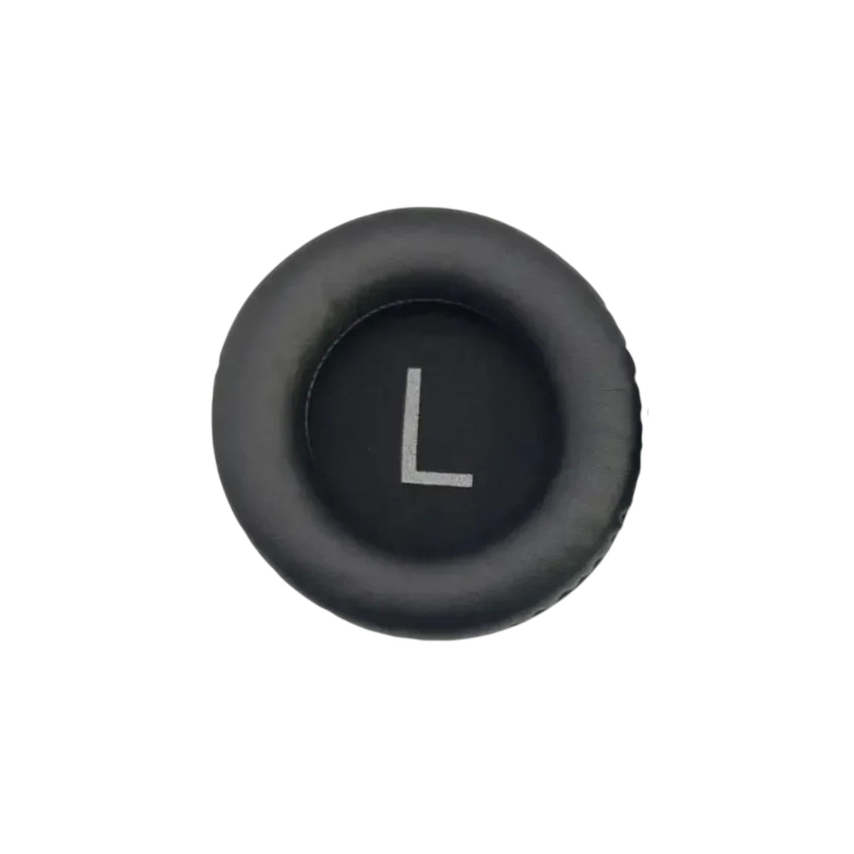 Left AKG K52 replacement ear pad showing soft foam and black plastic frame for headphone comfort.