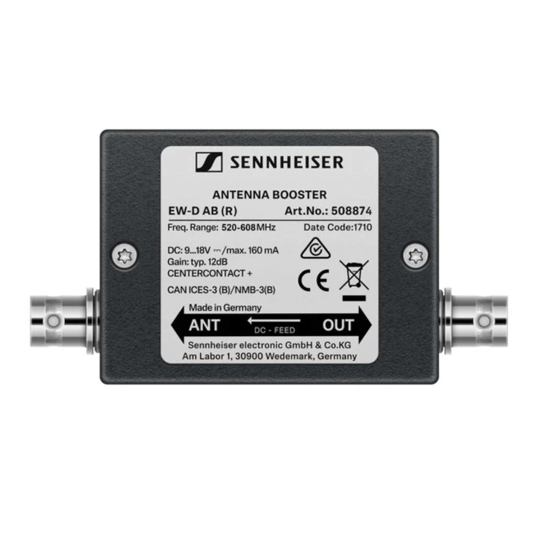 Sennheiser EW-D AB Inline Antenna Booster for EW-D Wireless Systems - Range R