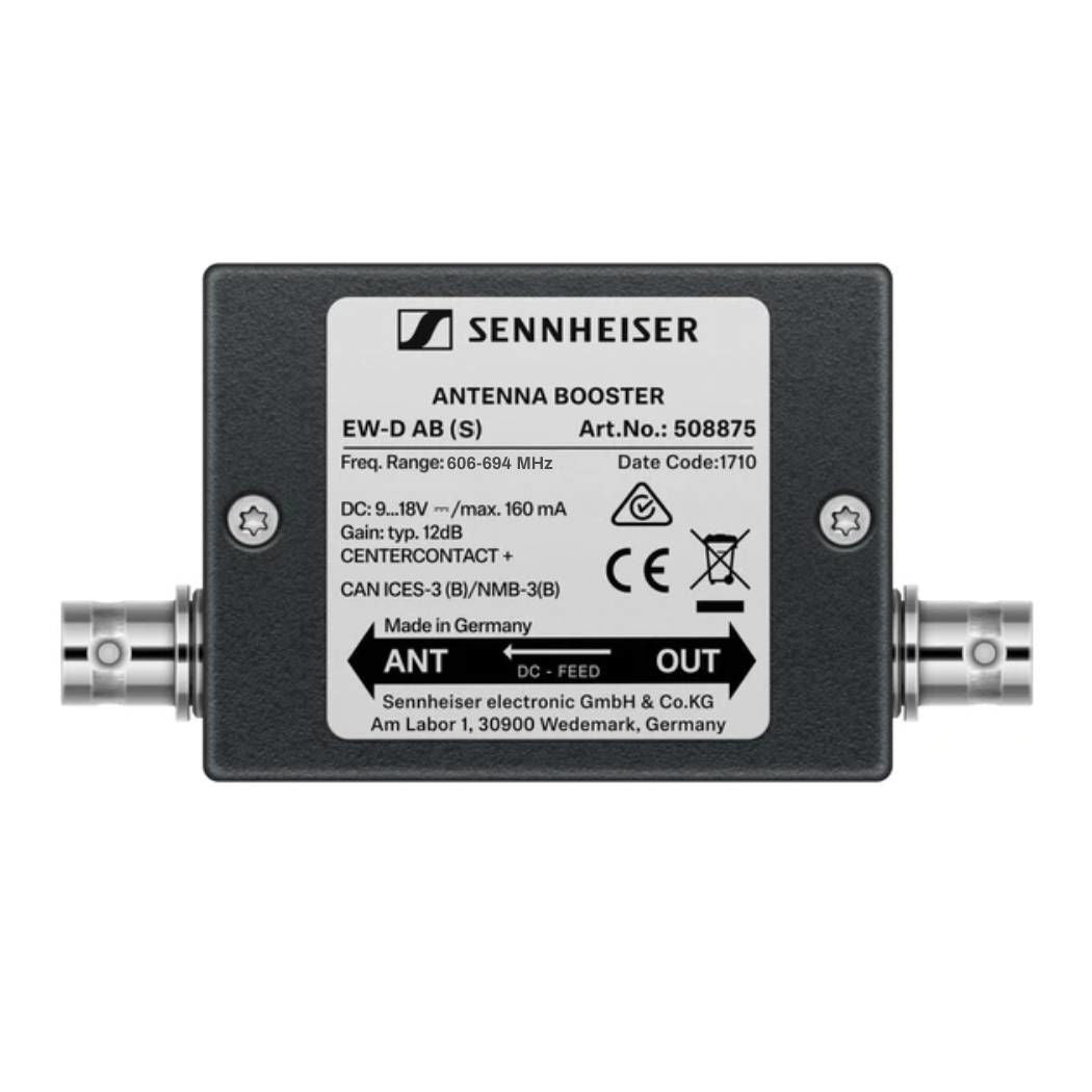 Sennheiser EW-D AB Inline Antenna Booster for EW-D Wireless Systems - Range S