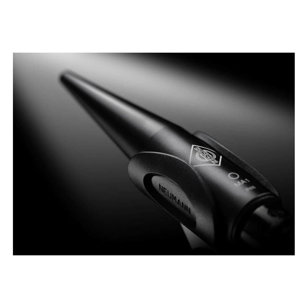 Neumann MA 1 Automatic Monitor Alignment Microphone for studio monitor calibration and measurement in a professional recording setup.