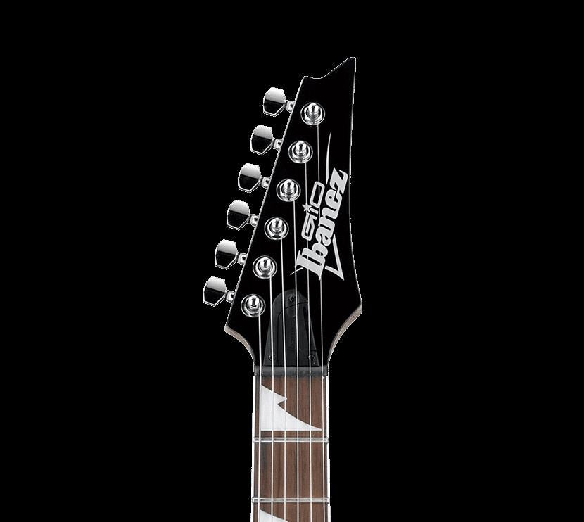 Ibanez RG170DX electric guitar in black night finish, featuring a sleek body and six-string design.