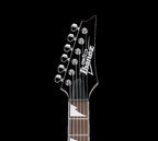 Ibanez RG170DX electric guitar in black night finish, featuring a sleek body and six-string design.