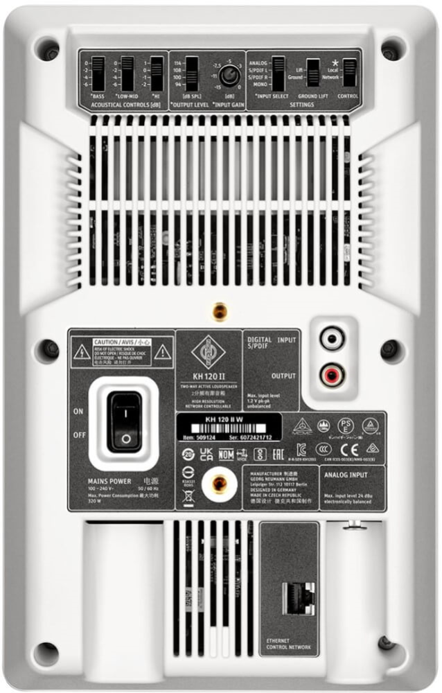 Neumann KH120-II 5.25 inch Studio Monitor Speaker with DSP White - Single