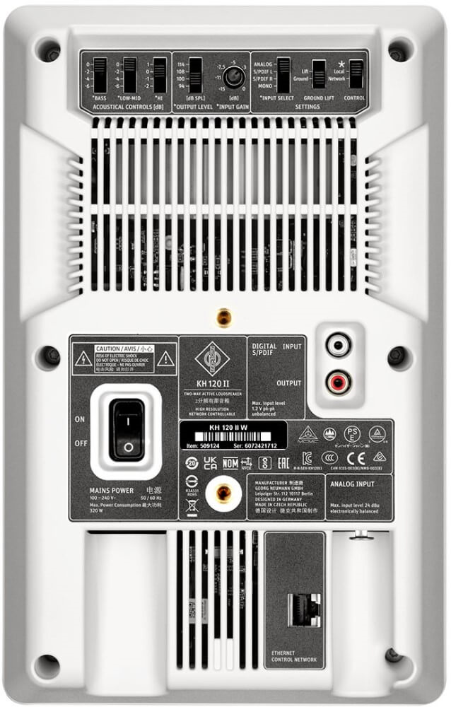 Neumann KH120-II 5.25 inch Studio Monitor Speaker with DSP White - Single