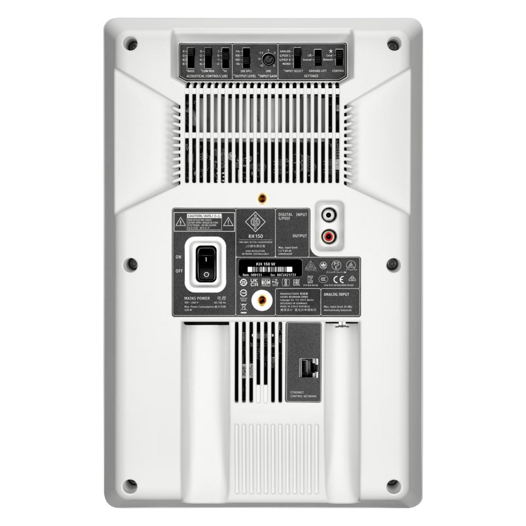 Neumann KH150 W 6.5 inch 2 Way Studio Monitor Speaker with DSP - White - Single