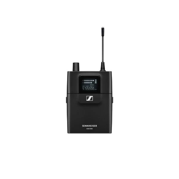 Sennheiser XSW IEM System C in-ear headphones with wireless transmitter and receiver, featuring adjustable frequency band.