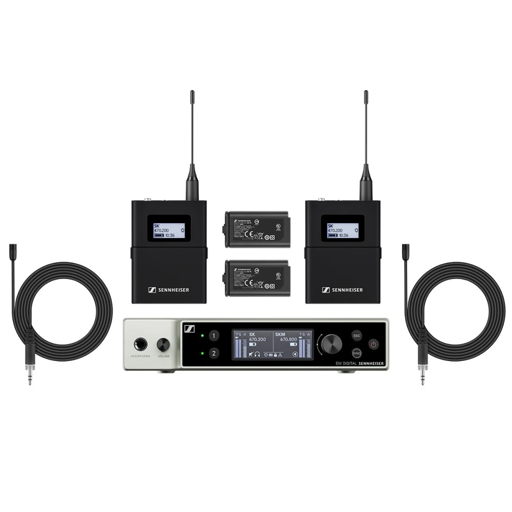 Sennheiser EW-DX MKE 2 Dual Wireless Lavalier Microphone Set - R1-9 (520 - 607.8MHz)