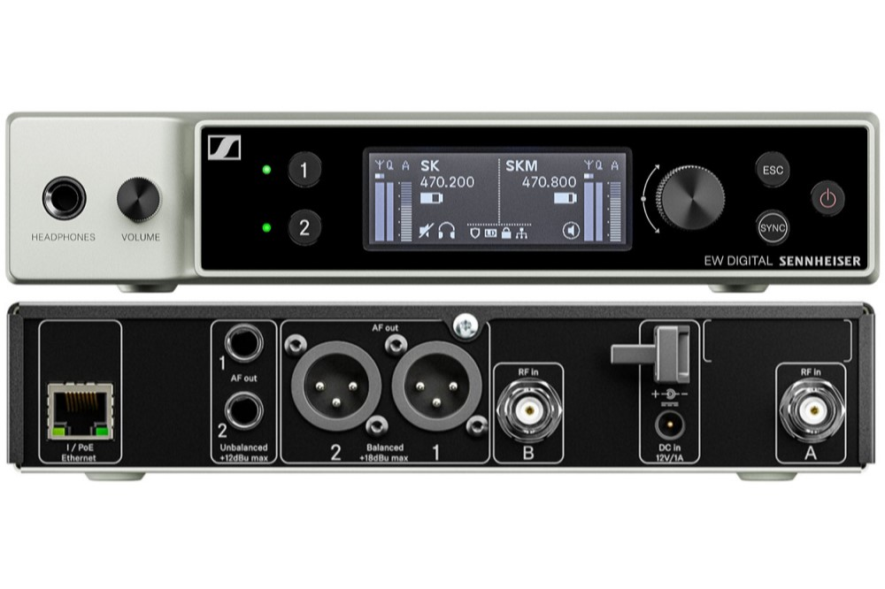 Sennheiser EW-DX MKE 2/835-S Dual Wireless Microphone Set - R1-9 (520 - 607.8MHz)