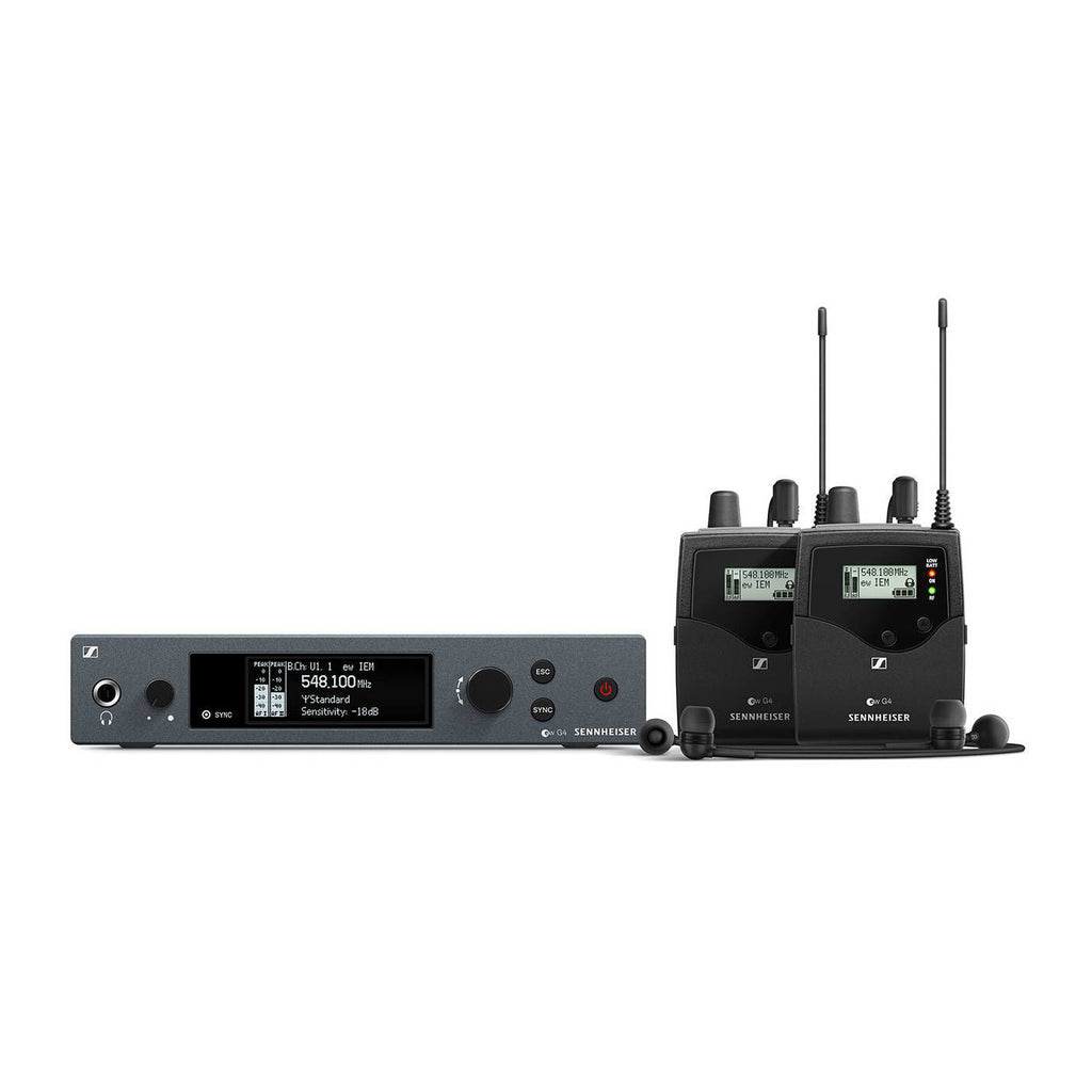 Sennheiser Evolution EW IEM G4 TWIN Wireless IEM System with 2 Receivers Set AS (520-558 MHz)