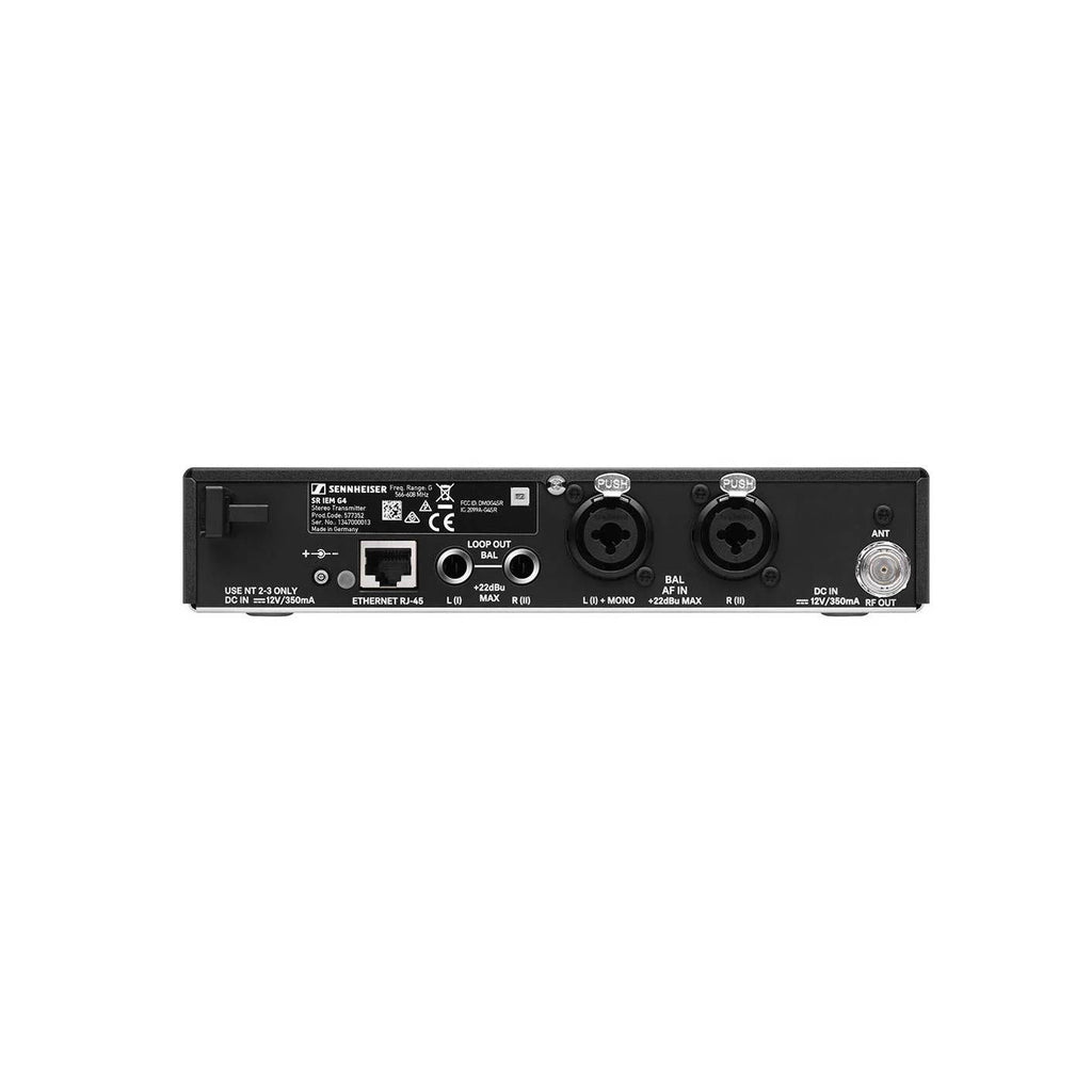 Sennheiser Evolution EW IEM G4 TWIN wireless in-ear monitor system with two receivers, GB frequency range, professional audio equipment