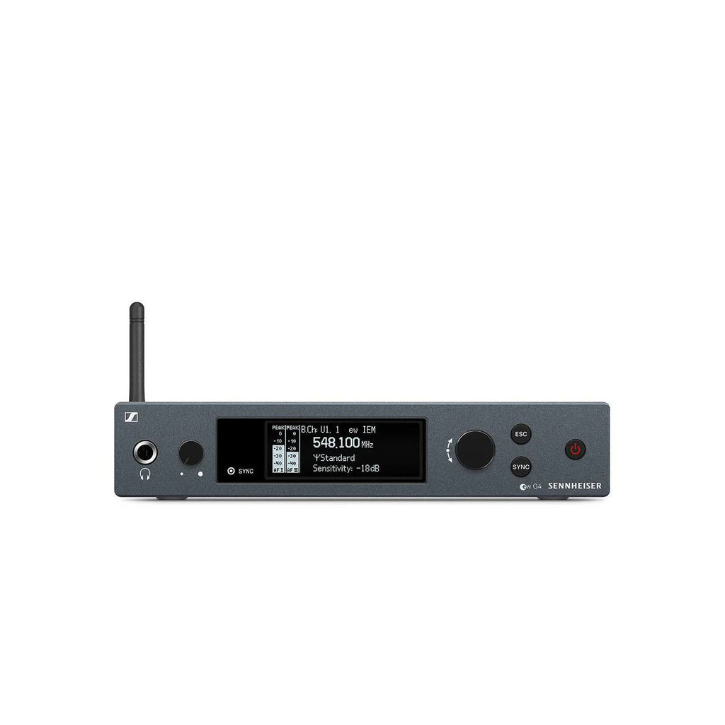 Sennheiser Evolution EW IEM G4 TWIN wireless in-ear monitor system with two receivers, GB frequency range, professional audio equipment