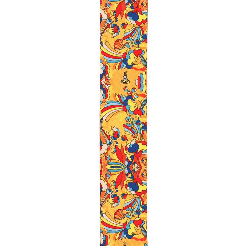 D'Addario The Beatles Yellow Submarine 55th Anniversary Polyester Guitar Strap - Primrose Prairie