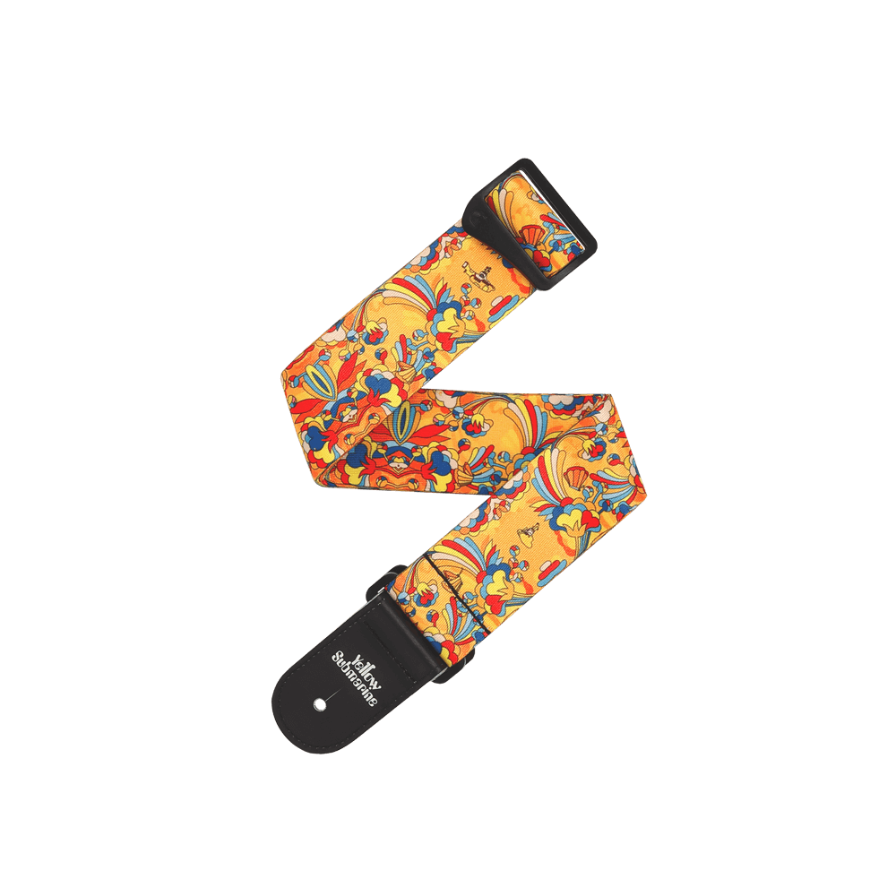 D'Addario The Beatles Yellow Submarine 55th Anniversary Polyester Guitar Strap - Primrose Prairie