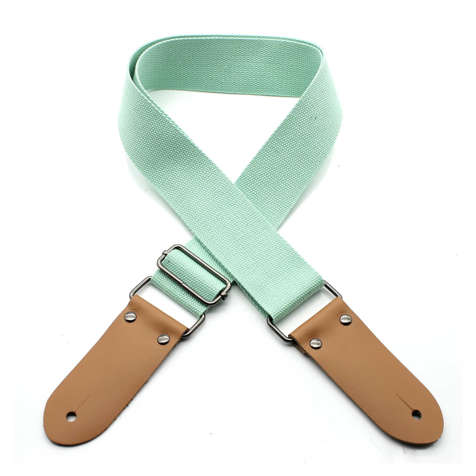 DSL Straps Weaving Cotton Guitar Strap 2" - Aqua