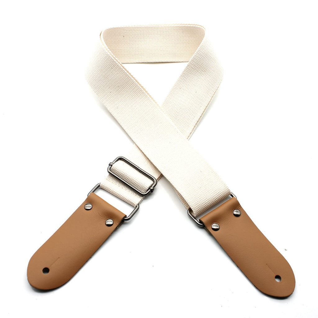 DSL Straps Weaving Series Cotton Guitar Strap 2in - Beige