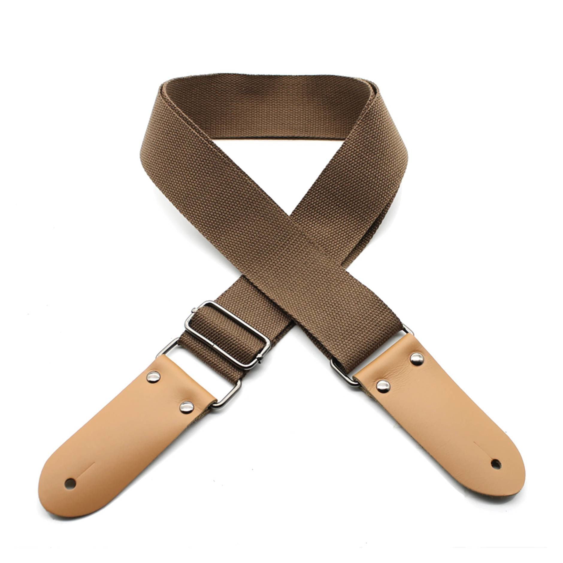 DSL Straps Weaving Series Cotton Guitar Strap 2in - Brown