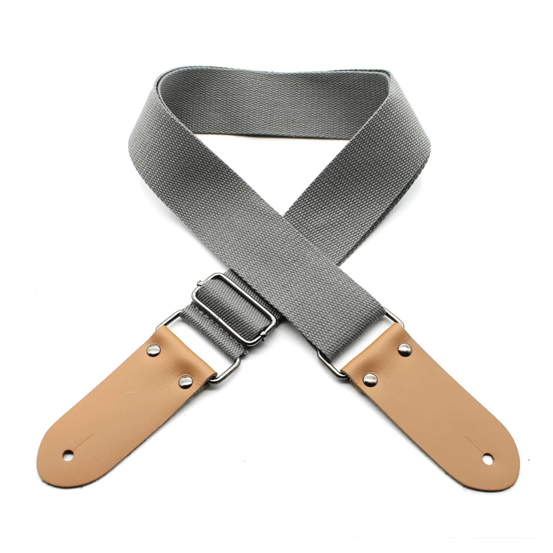 DSL Straps Weaving Series Cotton Guitar Strap 2in - Grey