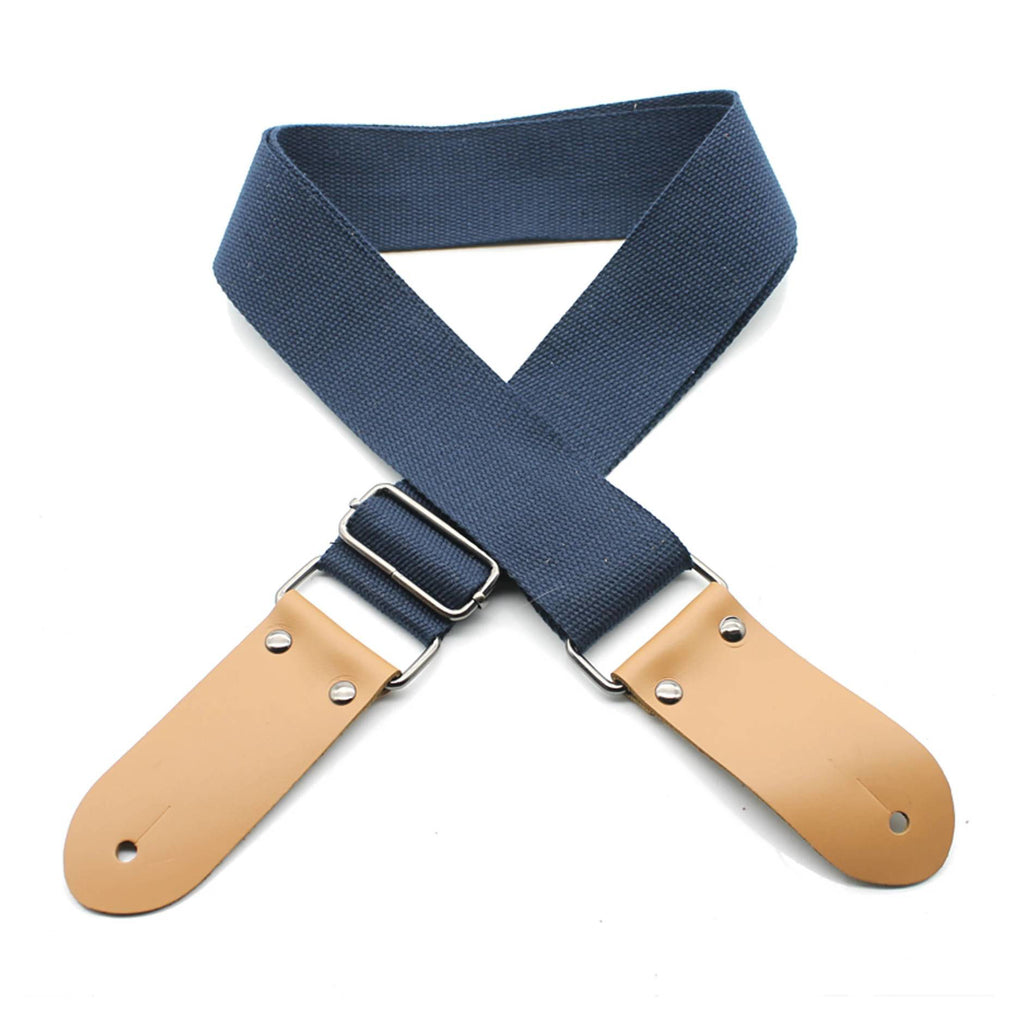 DSL Straps Weaving Cotton Guitar Strap 2" - Navy