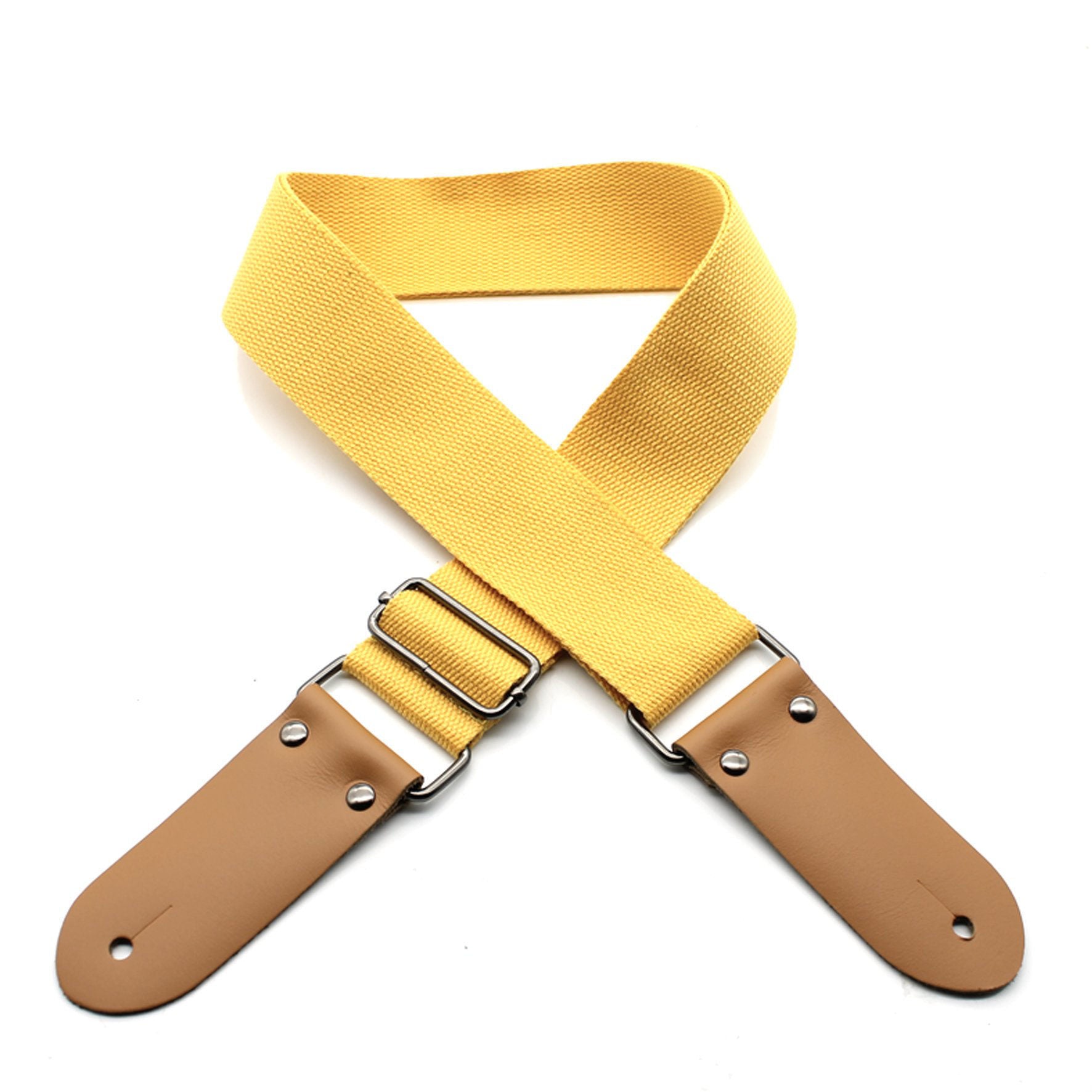 DSL Straps Weaving Series Cotton Guitar Strap 2in - Yellow