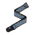 D'Addario Eco Woven Guitar Strap - Blue/Gold