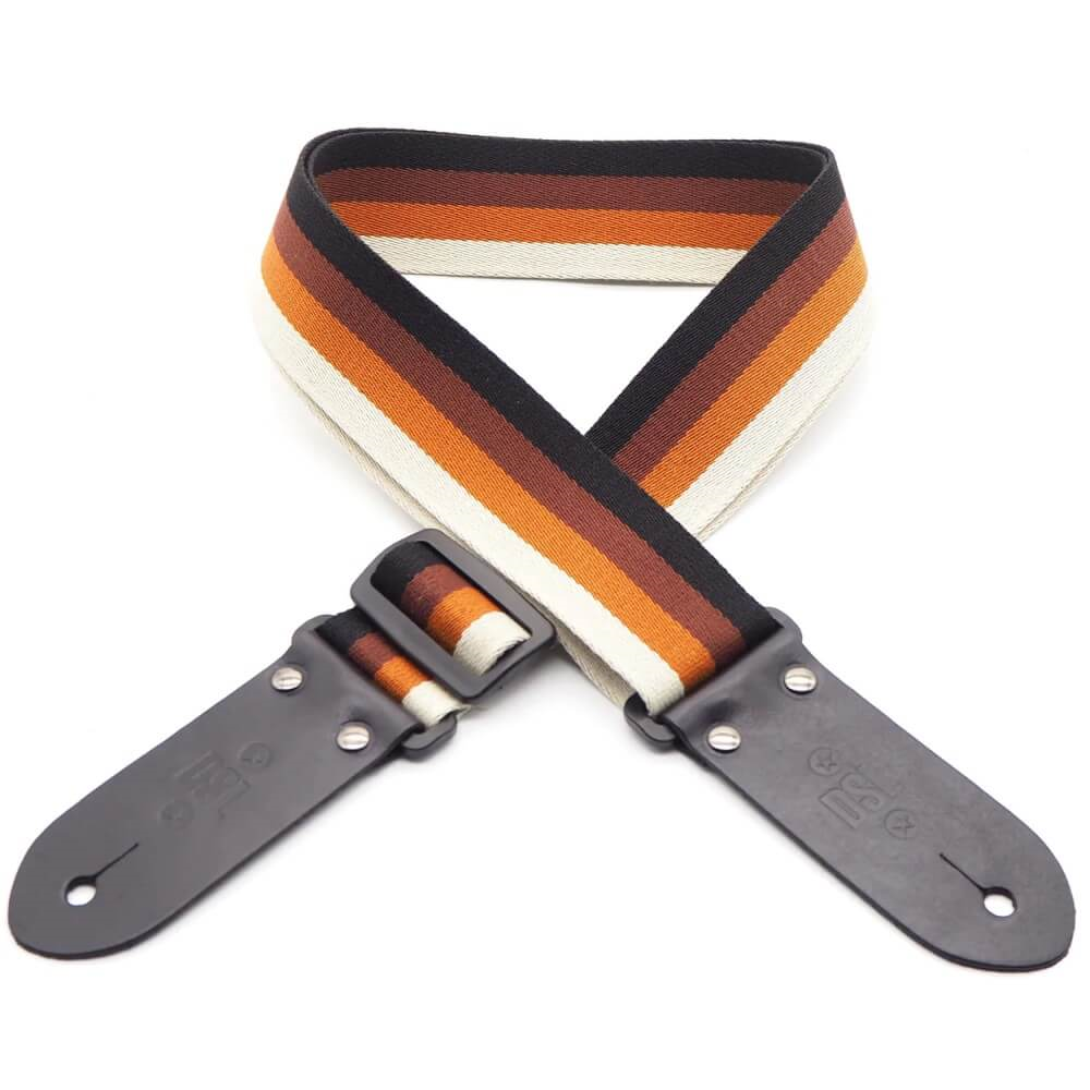 DSL Straps 50 Stripe Series 2 Guitar Strap - Mocha