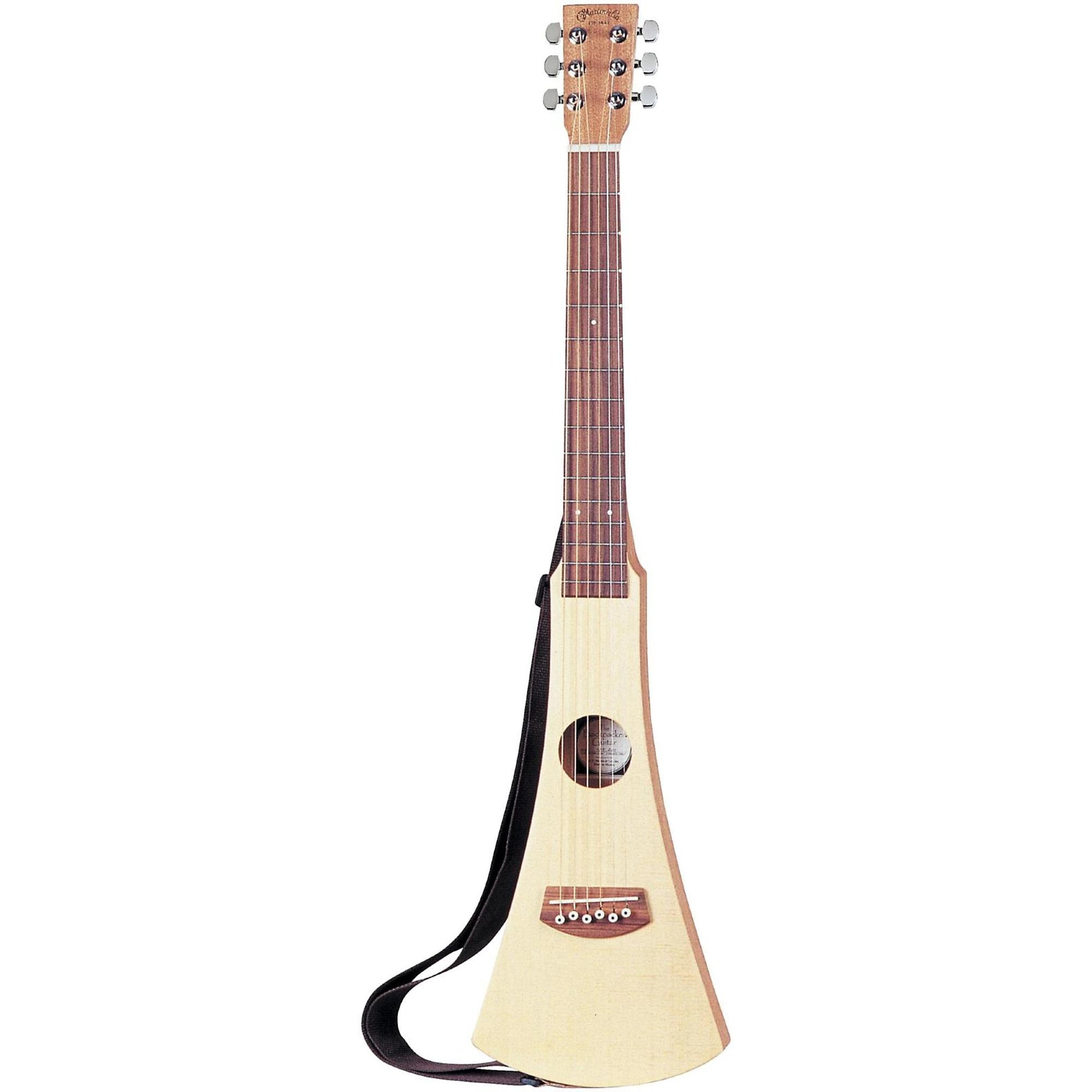 Martin Steel String Backpacker Acoustic Guitar from Mega Music Online, compact guitar with steel strings, ideal for travel and outdoor playing.