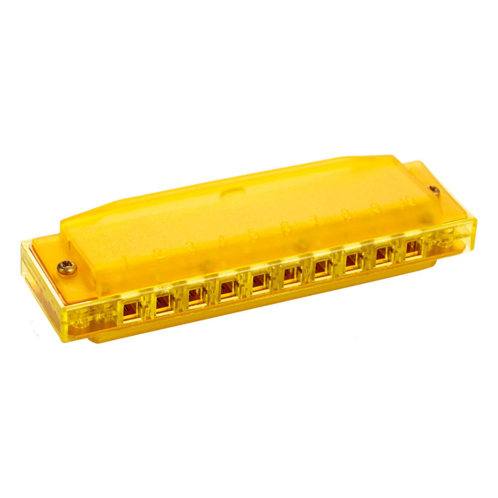 Hohner Kids Clearly Colourful Translucent Harmonica - Yellow