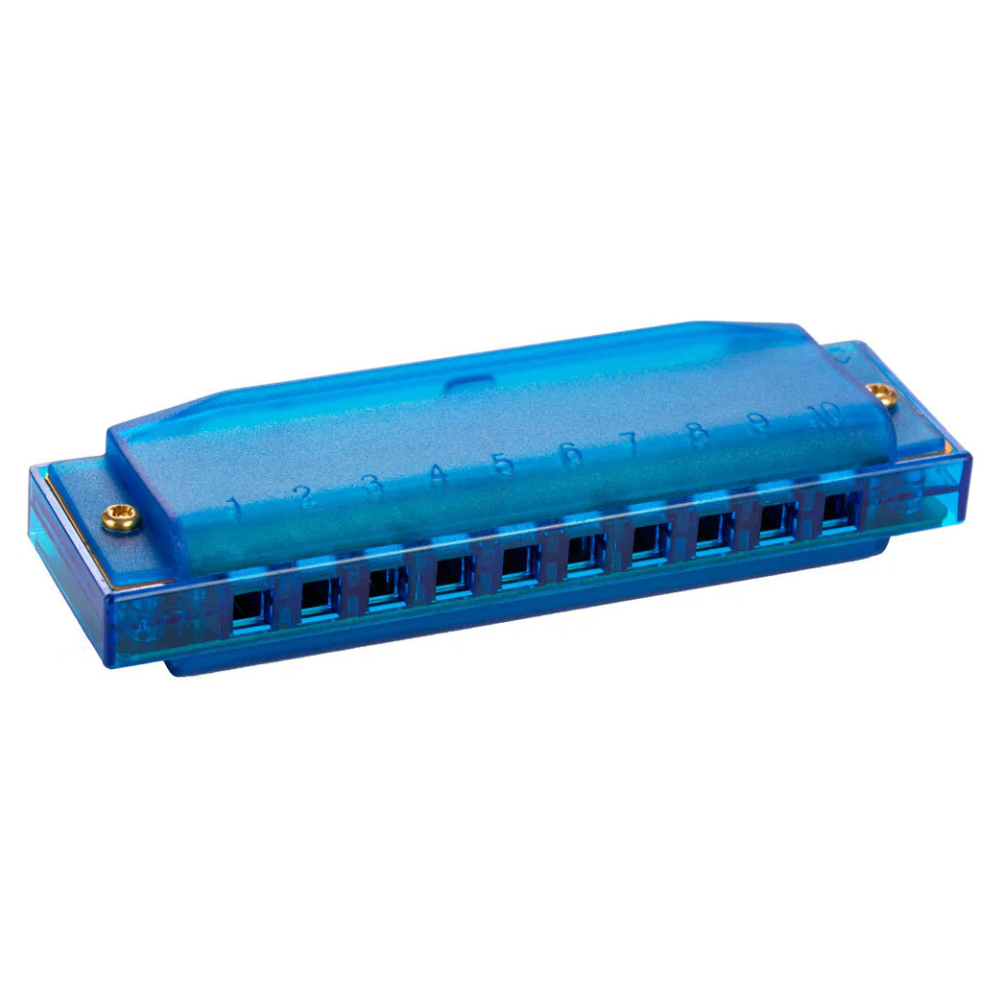 Hohner Kids Clearly Colourful Translucent Harmonica - Blue