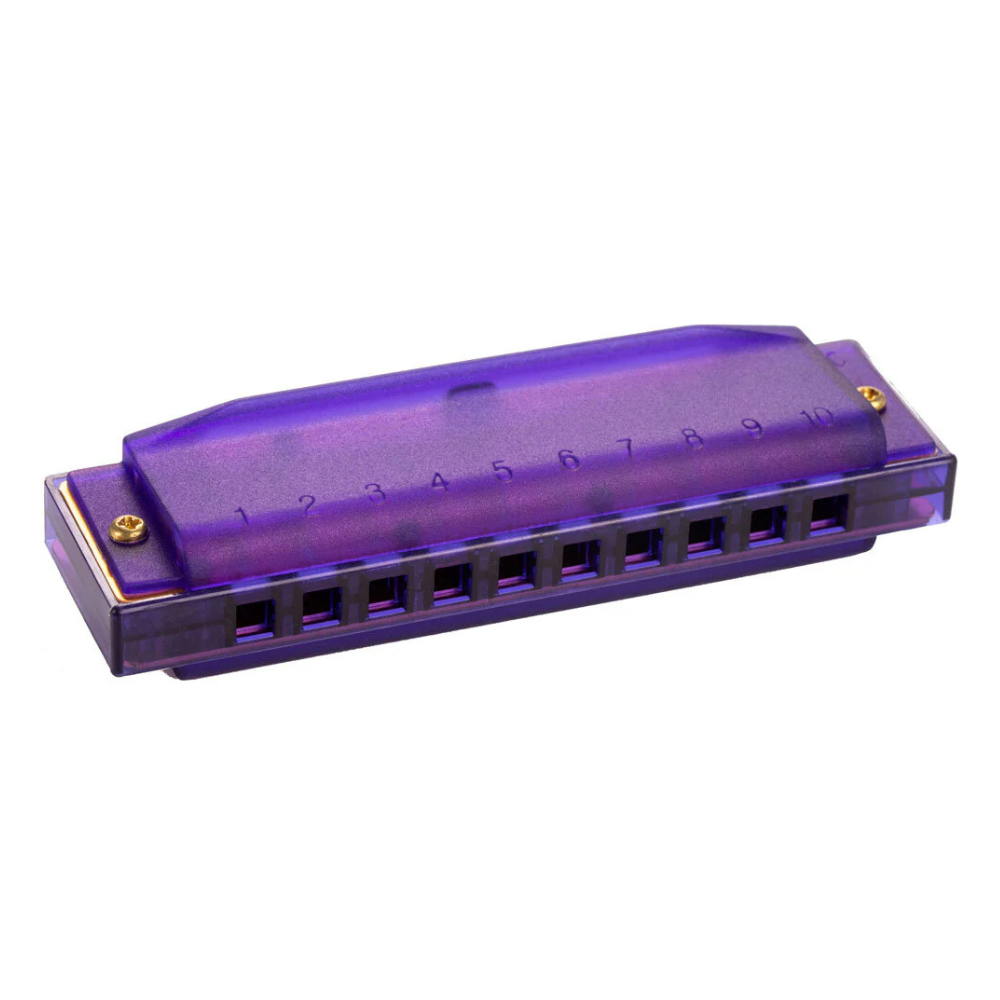 Hohner Kids Clearly Colourful Translucent Harmonica - Purple