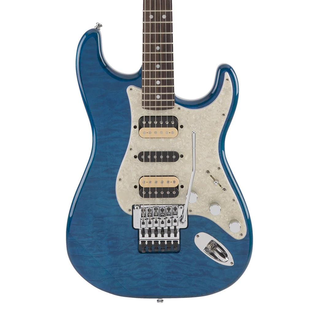 Fender Michiya Haruhata Stratocaster w/Rosewood Fretboard - Caribbean Blue Trans