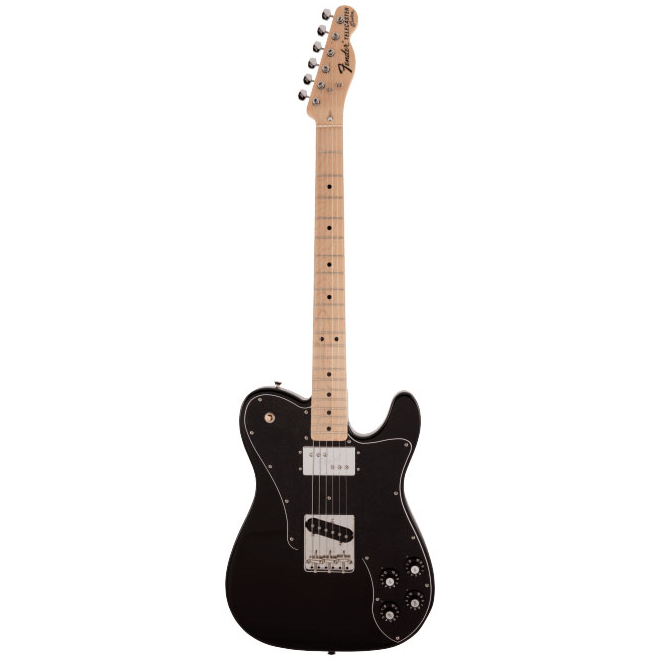 Fender MIJ Traditional 70s Telecaster Custom Electric Guitar w/Maple Fretboard - Black