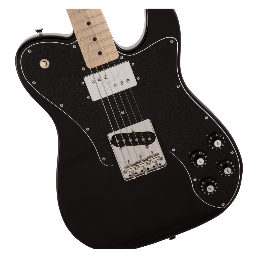Fender MIJ Traditional 70s Telecaster Custom Electric Guitar w/Maple Fretboard - Black